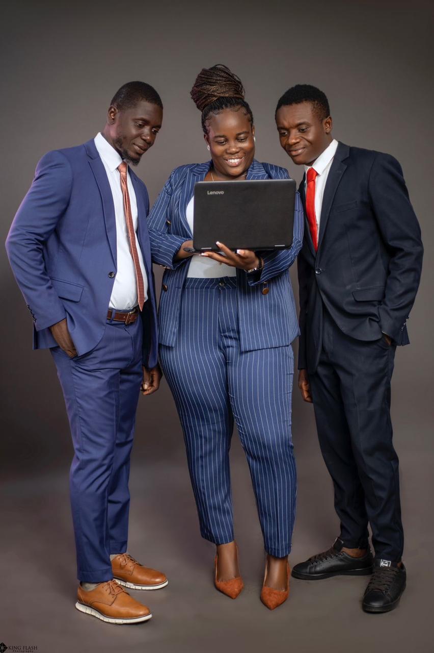 Team in business attire